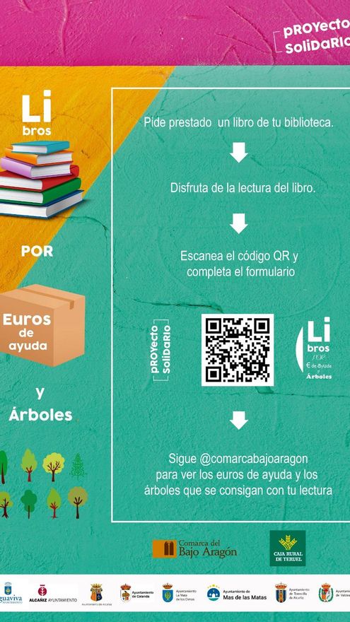 Cartel de 'Libros por árboles'