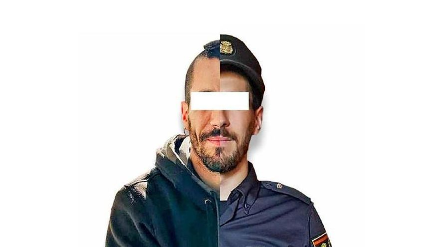 Fotomontaje de 'La Directa' con el rostro del agente infiltrado.