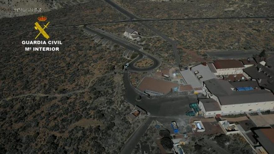 Imagen de la vigilancia aérea que realiza la Guardia Civi.