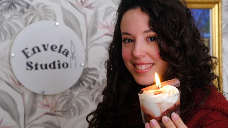 Velas exclusivas (y rentables): el negocio de Inma que comenzó como afición y ya tiene pedidos internacionales
