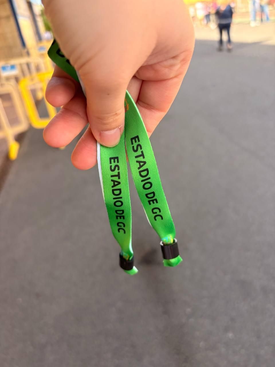 Pulsera acreditativa para la Santa Misa del Papa en el Anexo del Estadio de Gran Canaria, el próximo jueves 11 de junio.