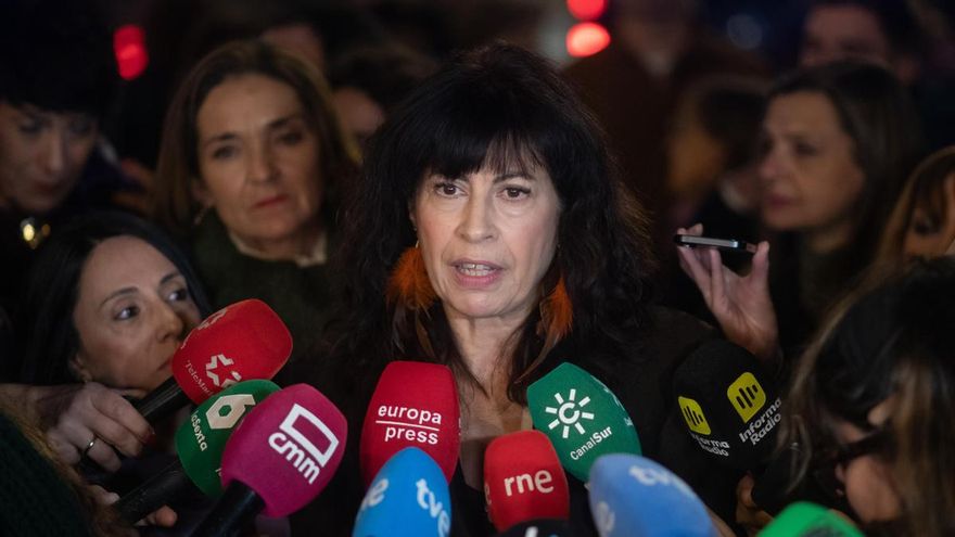 La ministra de Igualdad, Ana Redondo, en la manifestación del 25N de 2025