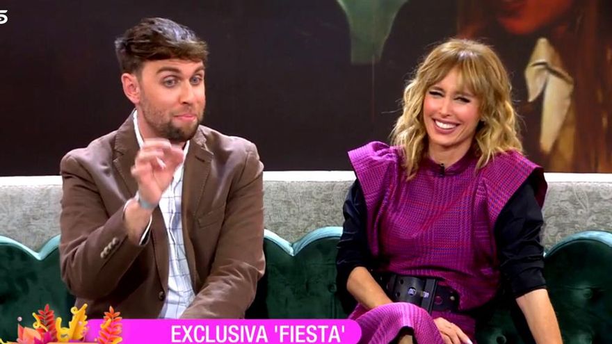 Emma García sufrió un 'misterioso' ataque de risa en 'Fiesta' que duró dos largos minutos