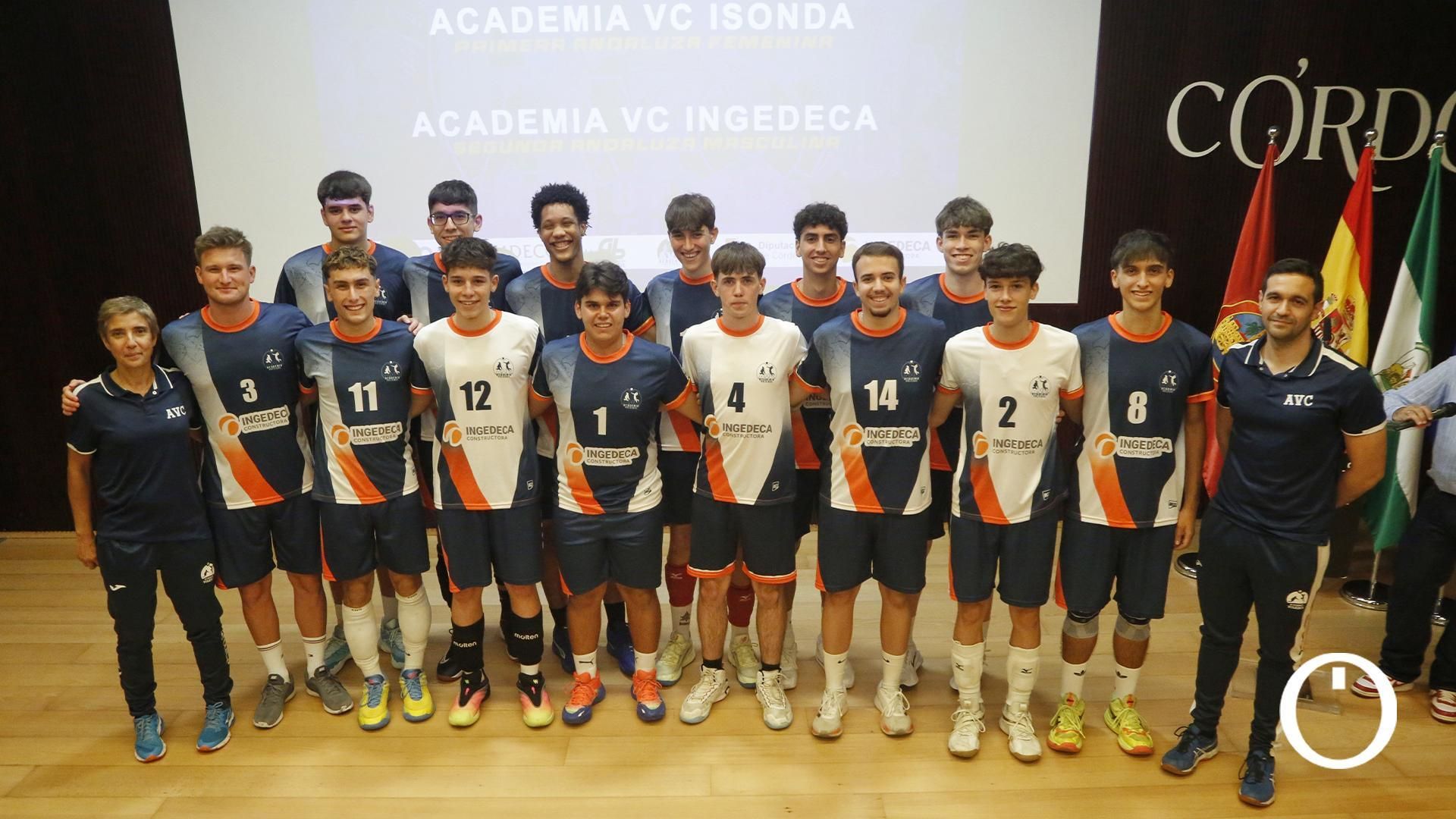 Presentación de los equipos sénior de la Academia Voleibol Córdoba