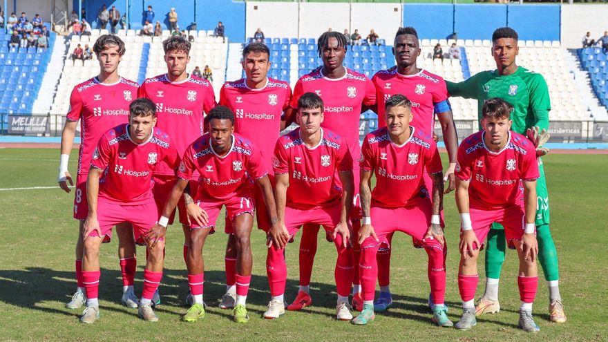 El Tenerife B inicia la segunda vuelta cayendo ante una acertada UD Melilla