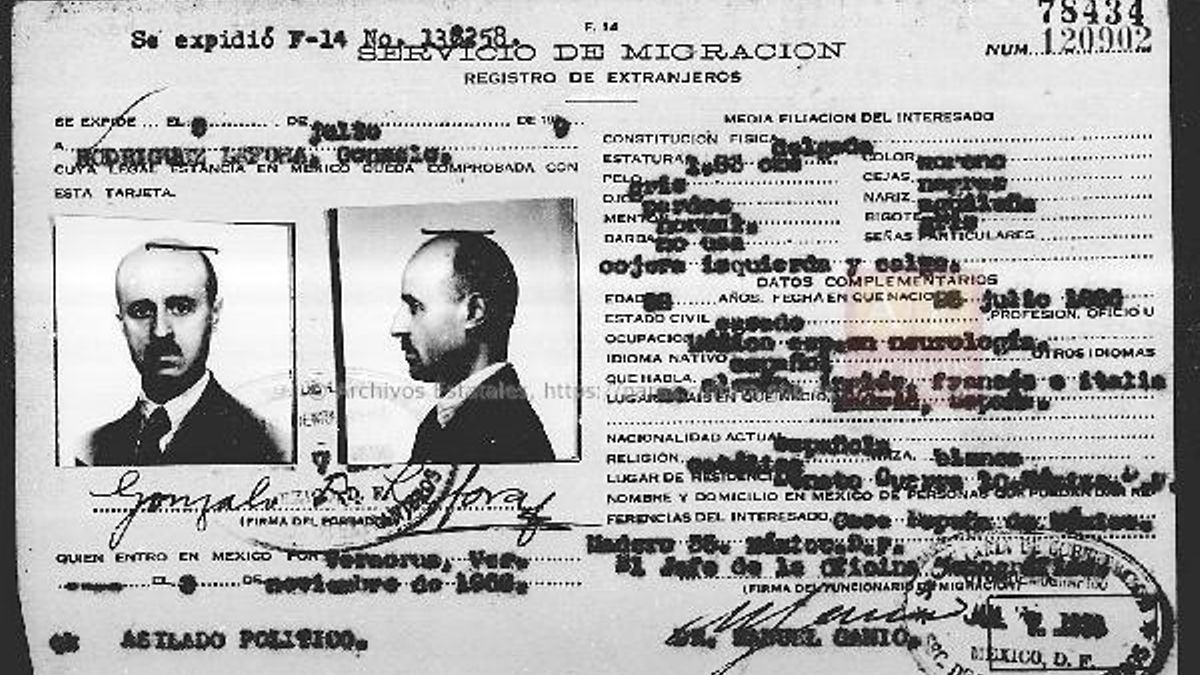 Expediente de depuración de Gonzalo Rodríguez Lafora.