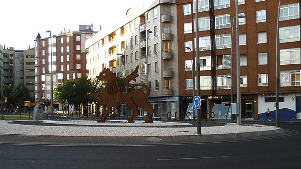 Rotonda de la Plaza de Toros en León.