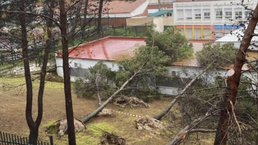 Daños en un colegio de Priego de Córdoba