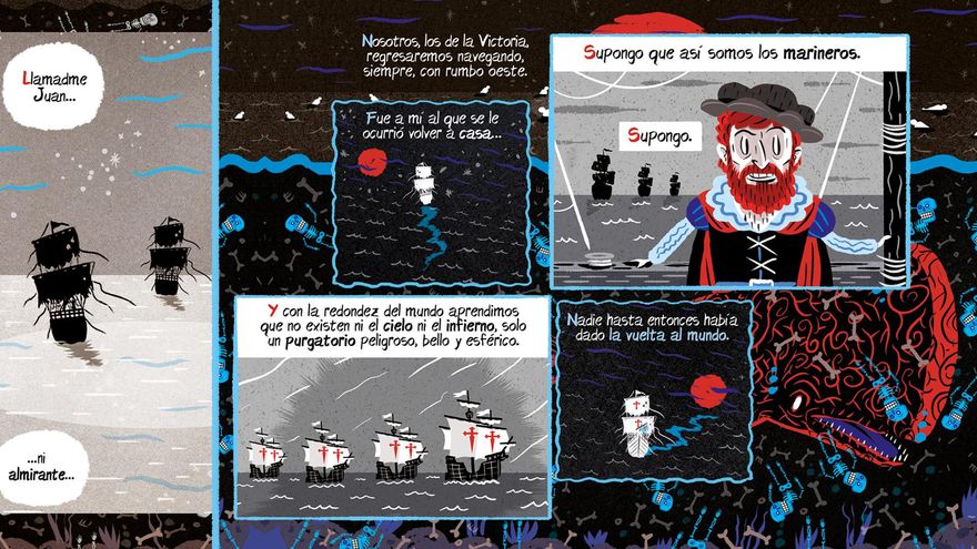 Imágenes del libro “La ballena tatuada. Una historia de la primera vuelta al mundo” de Darío Adanti