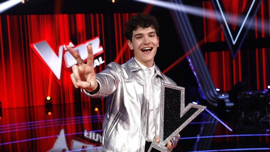'La Voz' proclamó ganador a Javier Crespo, el finalista 'kids' que no se cansó de intentarlo