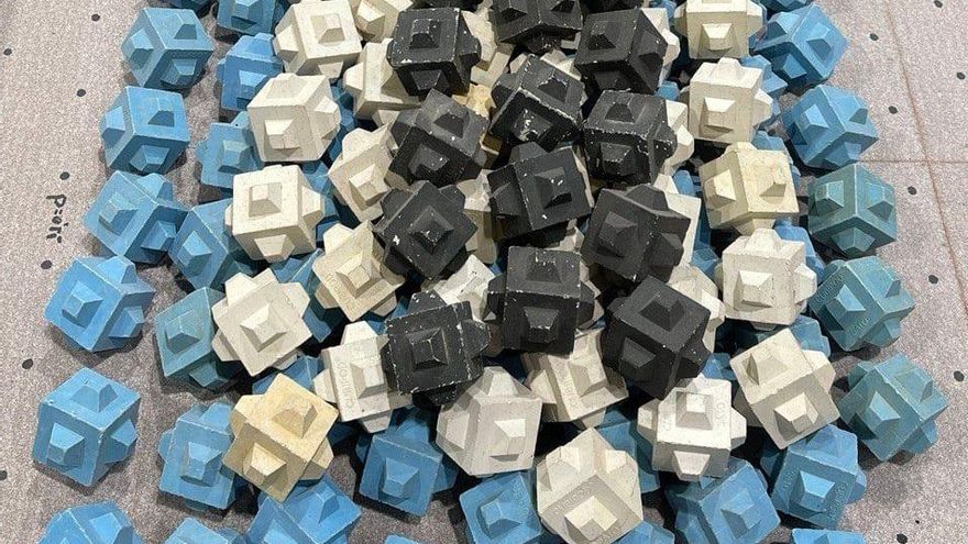 Algunos de los escollos diseñados por la UPV.