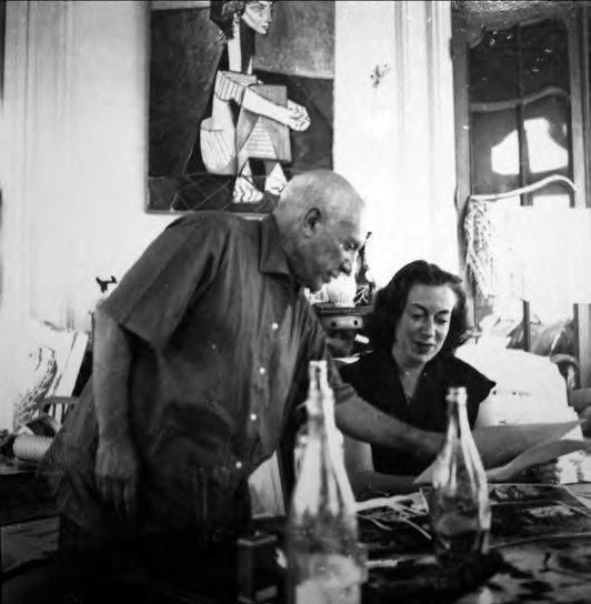 Eduardo Westerdahl, Picasso y Maud en La Californie en 1957