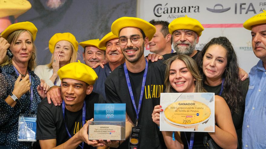 Una tortilla de patatas sin cebolla de La Falda de Chamberí (Madrid), la mejor de España