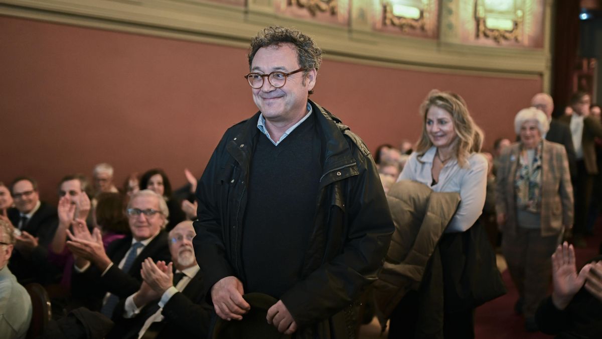 El exfiscal general del Estado Álvaro García Ortiz, durante la presentación del manifiesto firmado por más de 150 juristas en rechazo de la sentencia que le condenó a dos años de inhabilitación por un delito de revelación de datos reservados, el pasado jueves en el Ateneo de Madrid.-EFE/ Fernando Villar