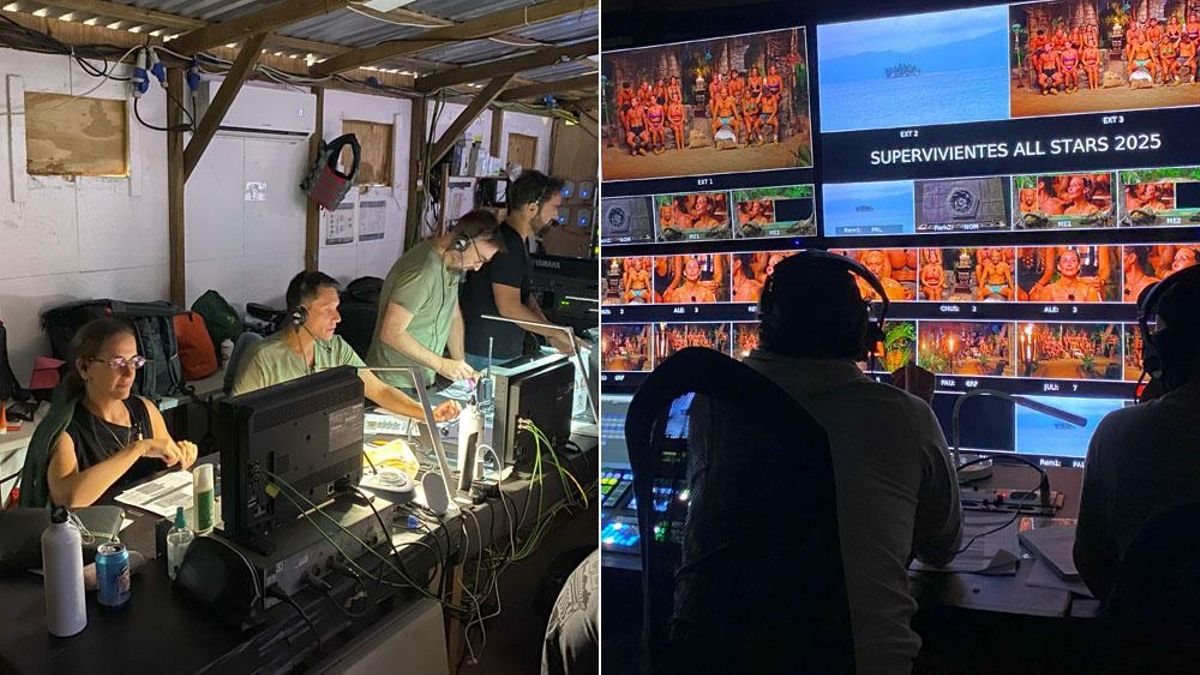 Imágenes del control de realización de 'Supervivientes'