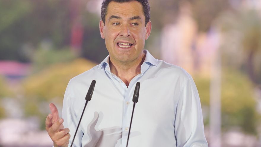 El presidente del PP de Andalucía y de la Junta, Juanma Moreno, en una imagen de archivo.