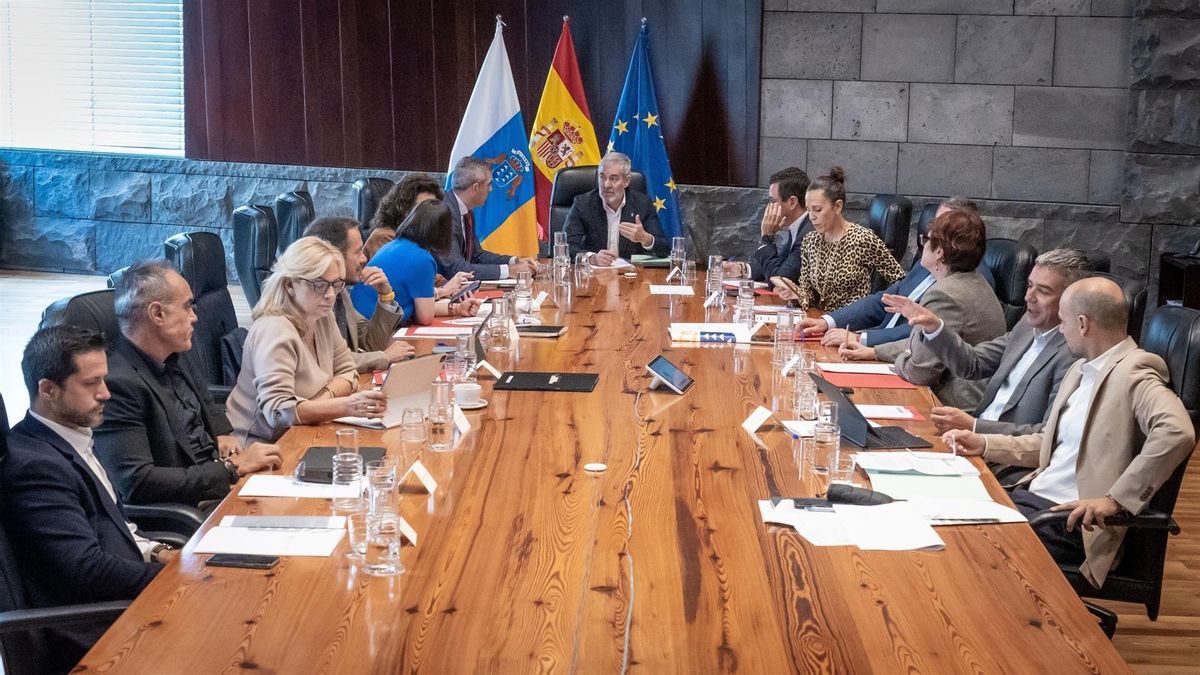 Clavijo, presidiendo el Consejo de Gobierno de este lunes.