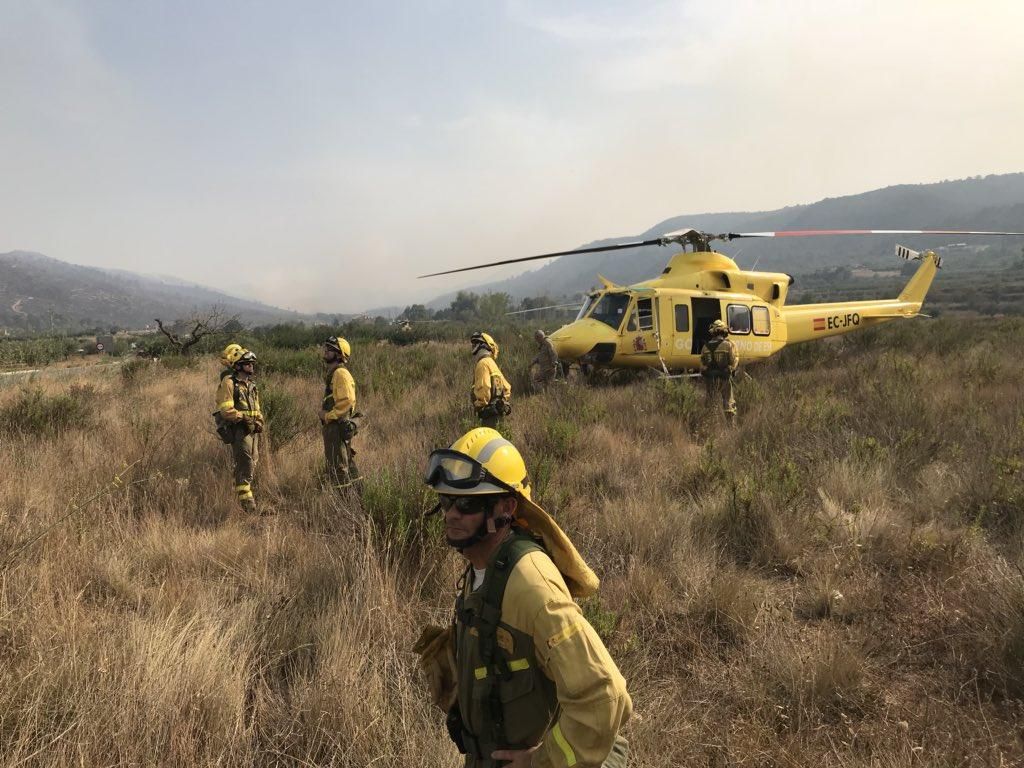 Una unidad aérea procedente de Zaragoza preparada para sumarse a las labores de extinción