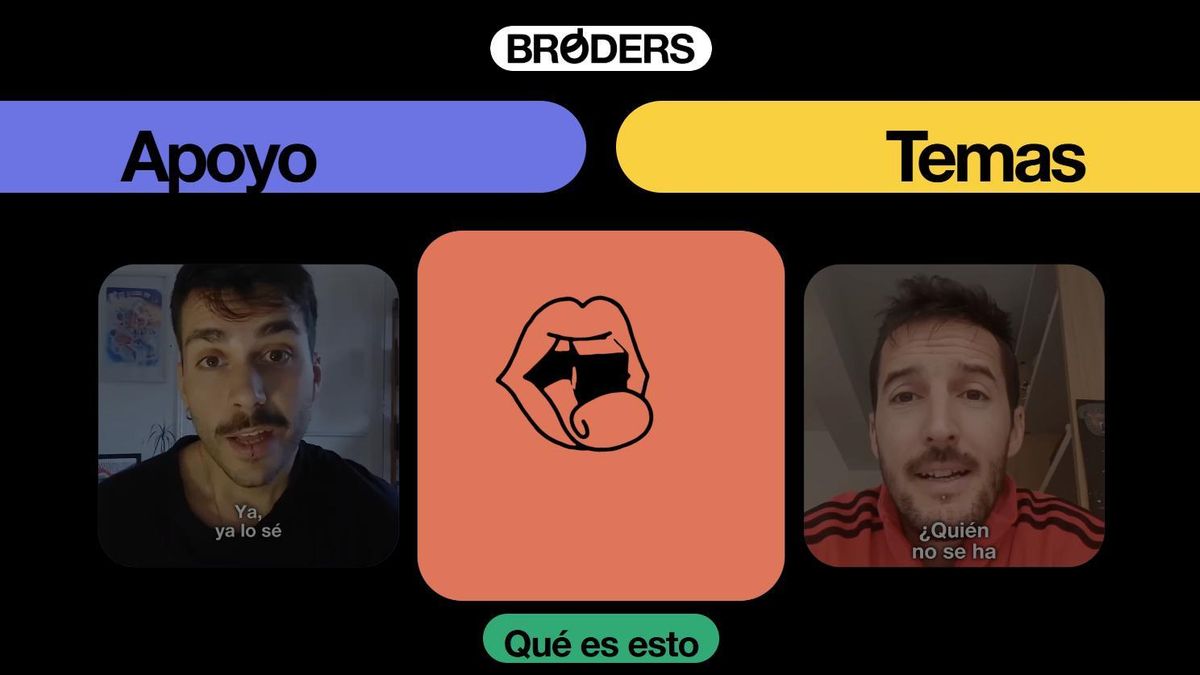 La página web 'Broders' ofrece a los hombres jóvenes un espacio seguro para charlar y transmitir sus dudas