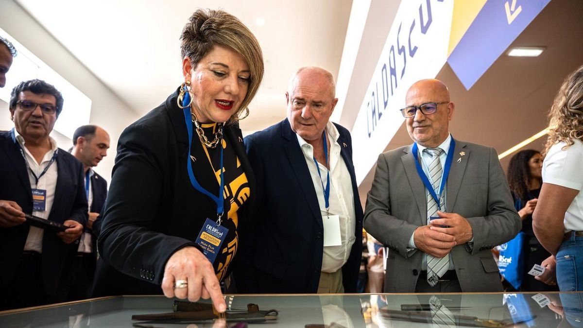 La presidenta de Aprecu, María Pilar Jiménez, elegida presidenta de la nueva Asociación Mundial de Ciudades Capitales de la Cuchillería en el encuentro de Portugal