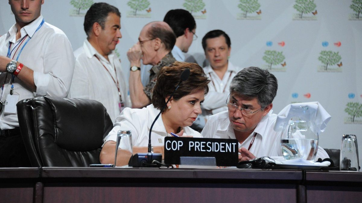 La presidenta de la COP16, Patricia Espinosa, durante la cumbre de 2010, celebrada en Cancún, México (Imagen: UN Climate Change, Flickr, CC BY)