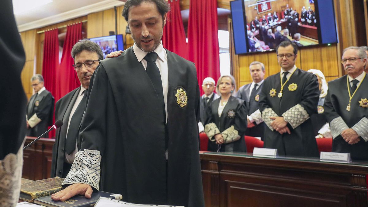 Alejandro Cabaleiro toma posesión como nuevo magistrado de la Sala Civil y Penal del Tribunal Superior de Justicia de Asturias por el turno autonómico.