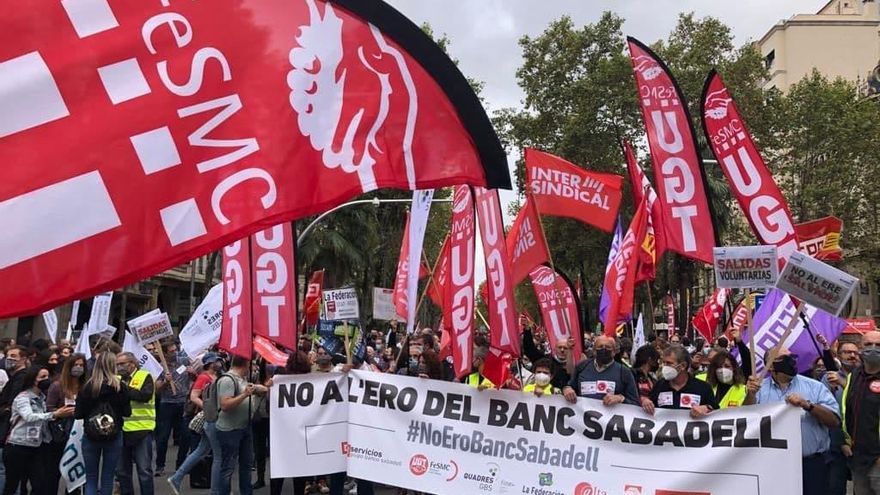 Manifestación en Barcelona.