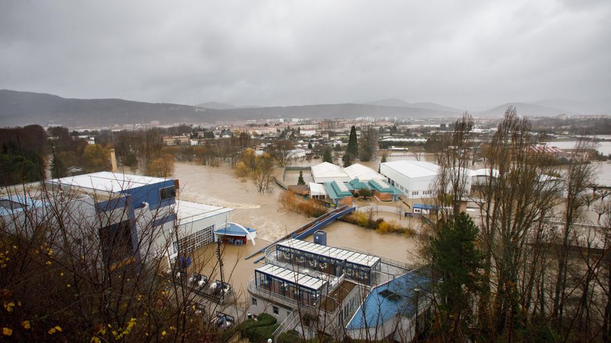 Imagen de las instalaciones del Club Natación, en Pamplona.