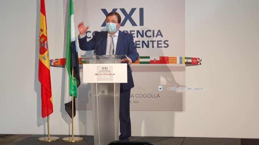 El presidente de la Junta de Extremadura, Guillermo Fernández Vara, 