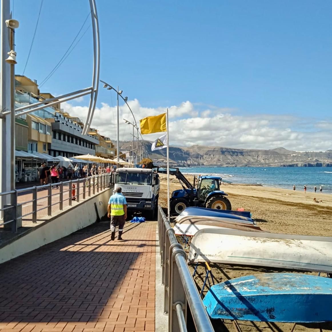Seba en Las Canteras.