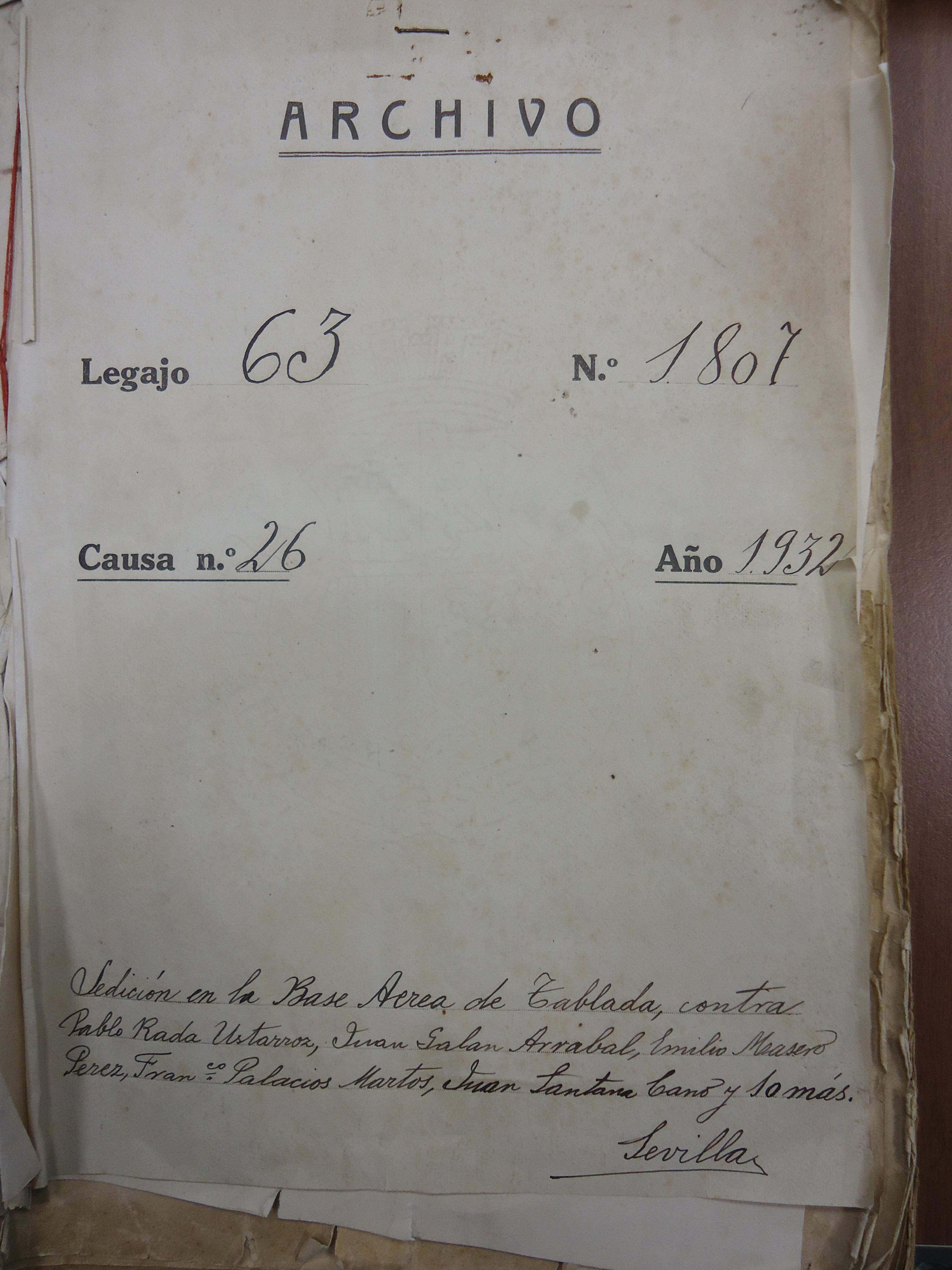 Expedientes del consejo de guerra al que se sometió a 20 militares por estos hechos.