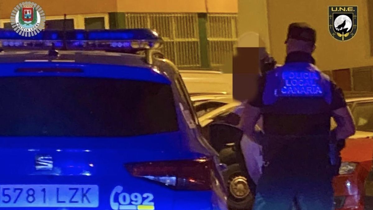 Detención de un hombre en el barrio de Escaleritas, en Las Palmas de Gran Canaria.