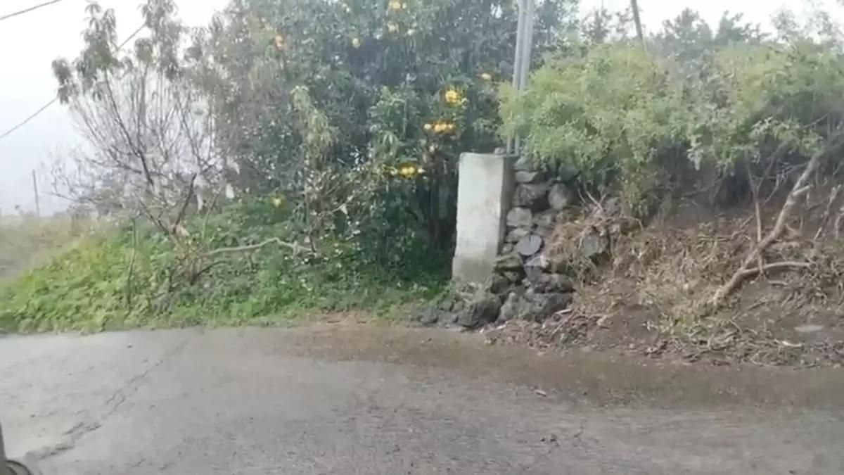 Imagen de archivo de un día de lluvias en el municipio de San Andrés y Sauces.