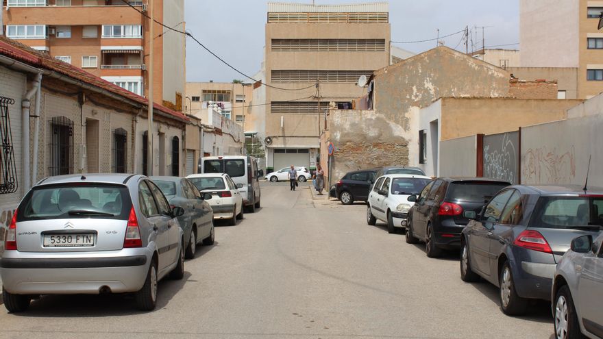 Principio calle de la fábrica en el barrio de San Ginés en Cartagena | A. G. S.