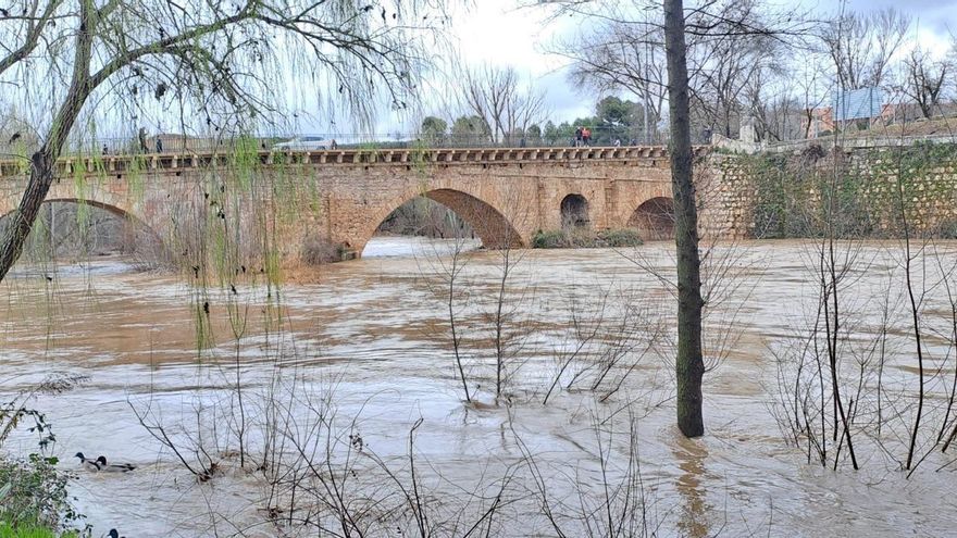 Guadalajara incrementa la vigilancia sobre el río Henares ante la crecida del caudal, en nivel rojo