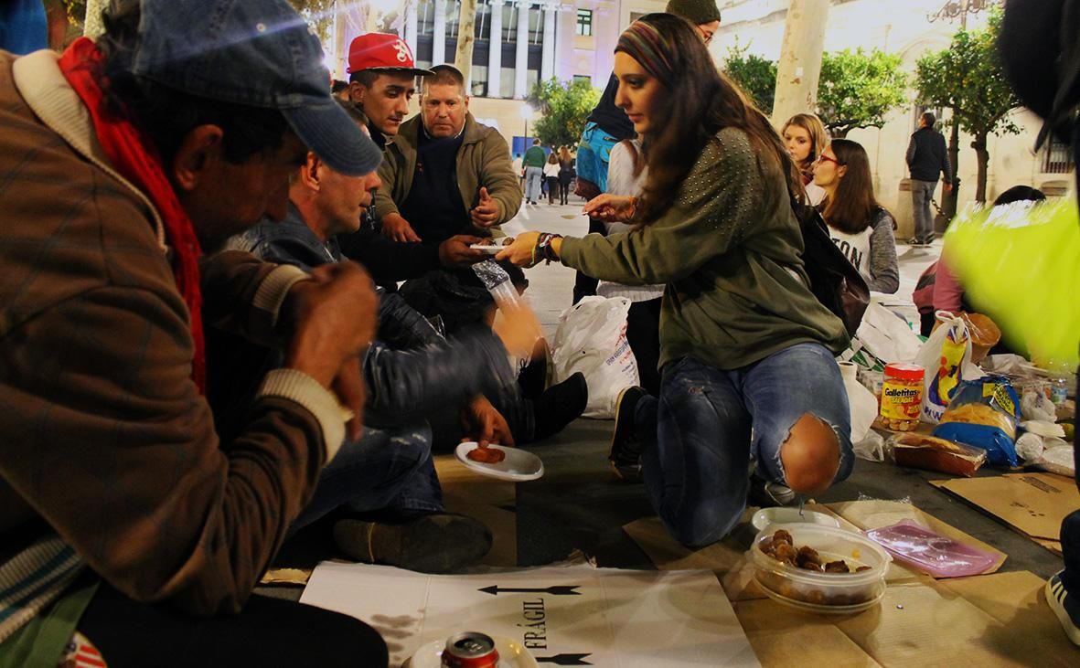 Personas sin hogar. / Juan Miguel Baquero