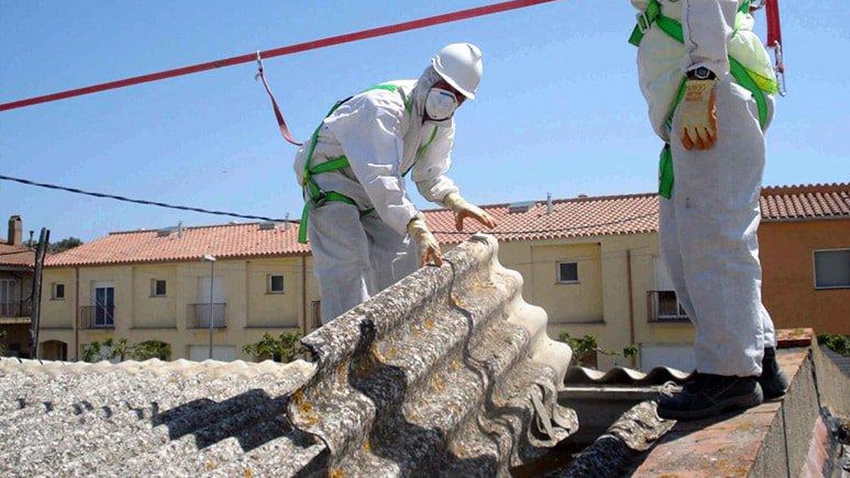 Retirada de amianto de una vivienda