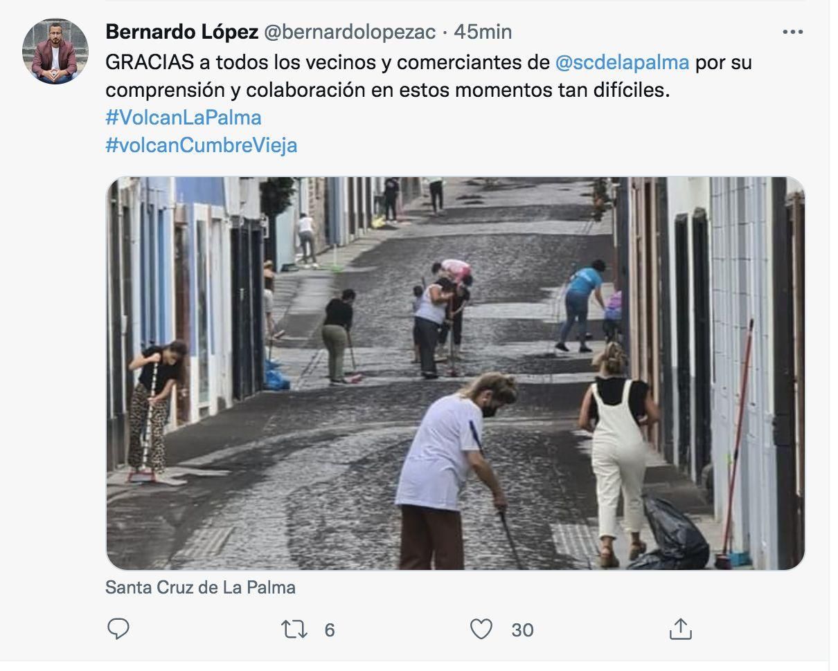 Twitter de Bernardo López.