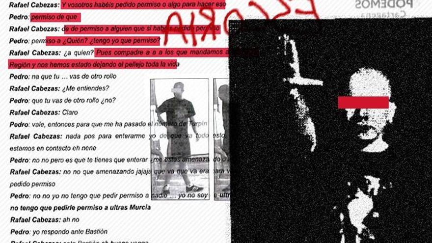 La Policía sitúa a los dos implicados en el ataque a la sede de Podemos en el grupo que lidera la ultraderecha en Murcia