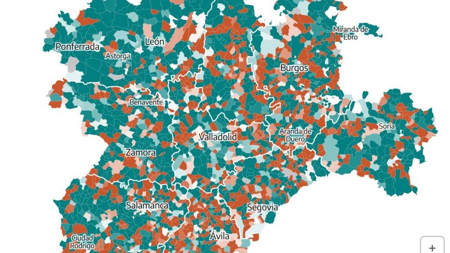 MAPA | Consulta los datos de participación a las 18.00 horas en Castilla y León, municipio a municipio