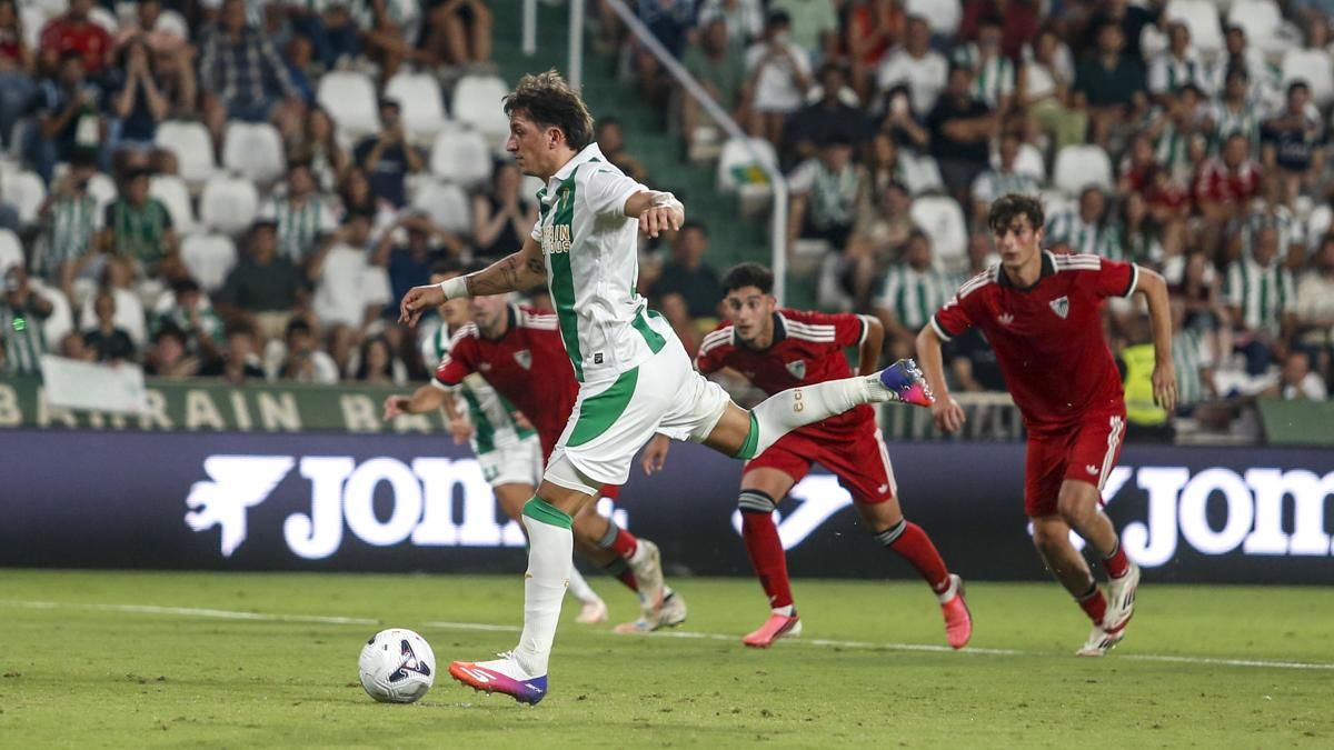 Carracedo, en el momento del penalti fallado