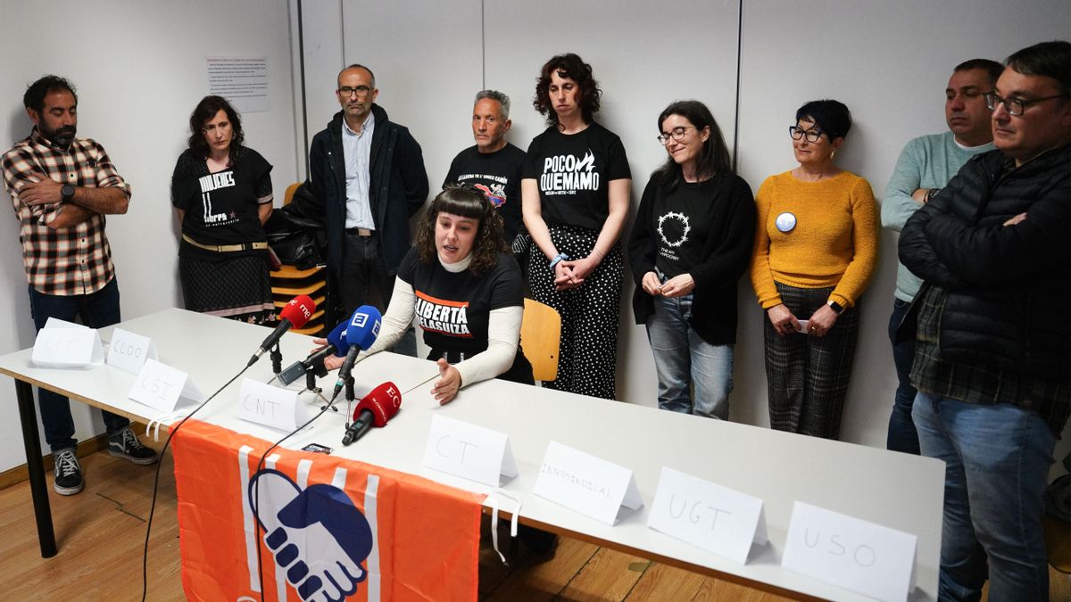 Los sindicatos ven en el encarcelamiento de 'Las seis de La Suiza' una pérdida democrática