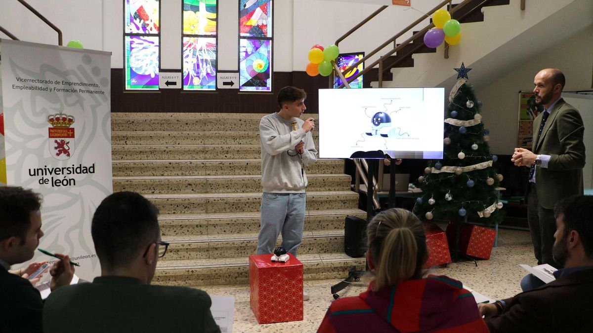 Presentación del proyecto 'Basee' en el Talent Bussines Social de la Universidad de León.