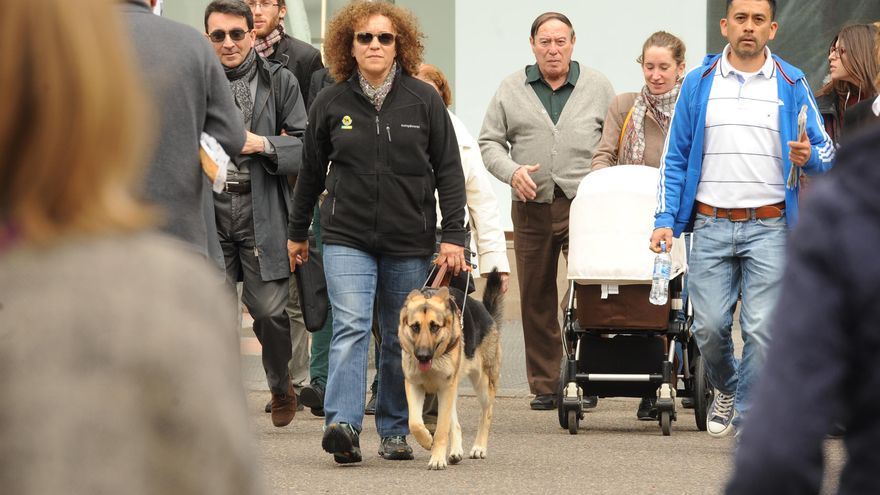 Cristina Ruíz, instructora de perros guías