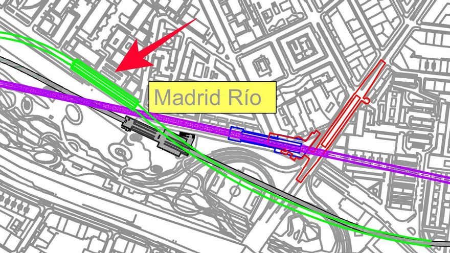 Nueva ubicación para el Metro en Madrid Río: la propuesta vecinal que intenta desatascar las obras de la línea 11