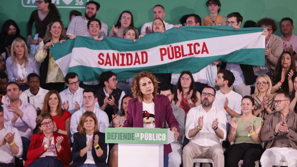 Acto del PSOE con María Jesús Montero y Pedro Sánchez en Córdoba