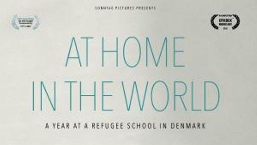 Cartel del documental 'At home in the world' .