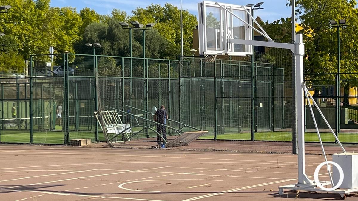 Estado de las intalaciones deportivas de Menéndez Pidal