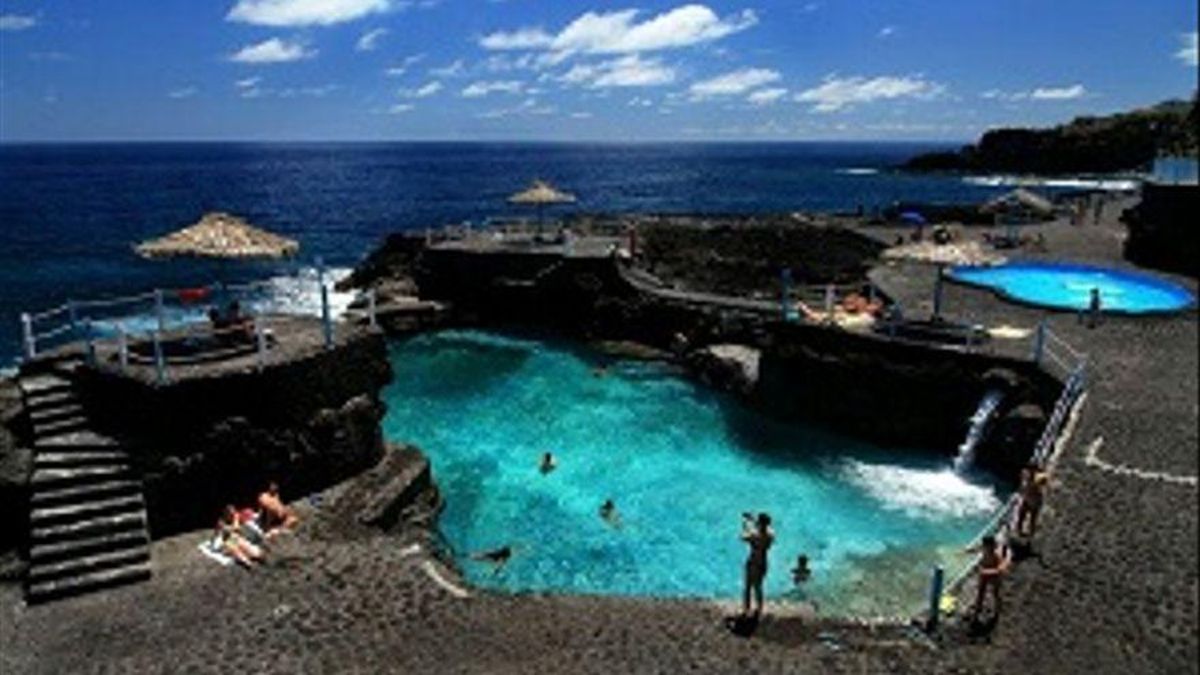 Imagen de archivo del Charco Azul, en la costa de San Andrés y Sauces