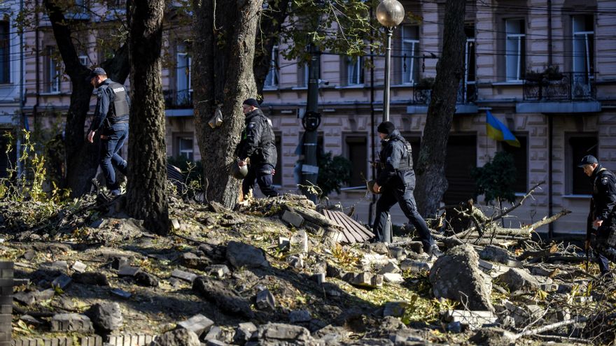 Imagen de uno de los ataques en Kiev
